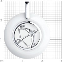 Pandantiv SOLOVOV JEWELRY 94-130-00578-1 1,08g imaginea #2 — magazin online Desire.md