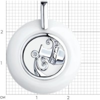 Pandantiv SOLOVOV JEWELRY 94-130-00580-1 1,18g imaginea #2 — magazin online Desire.md