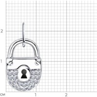 Pandantiv SOLOVOV JEWELRY 94-130-01000-1 1,62g imaginea #2 — magazin online Desire.md
