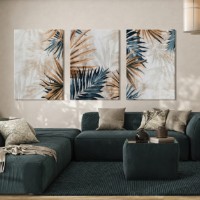 Pictură ArtShop Tropical Leaves Triptych 60x90cm (SET513-XL-L)