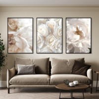 Картина ArtShop White Flowers Triptych 30x45cm (SET450-L)