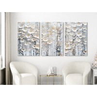 Pictură ArtShop White Flowers Triptych 40x60cm (SET559-XL)