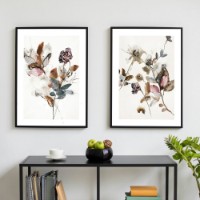 Pictură ArtShop Flowers in Pale Colors Diptych 40x60cm (SET350-M-L)