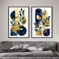 Картина ArtShop Leaves with Geometry Diptych 30x45cm (SET537-L)