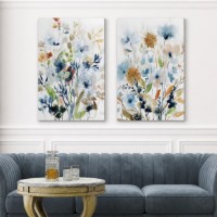 Pictură ArtShop Multicolored Flowers Diptych 40x60cm (SET451-XL)