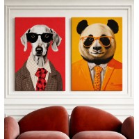 Картина ArtShop Stylish Animals Diptych 30x45cm (SET546)
