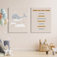 Картина ArtShop The Whale & The Days of The Week Diptych 40x60cm (SET414-XL)