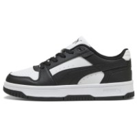 Ghete pentru copii Puma Rebound Slam Lo Jr Puma White/Black, s.35.5 imaginea #2 — magazin online Desire.md