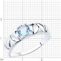 Inel SOLOVOV JEWELRY 94-310-00793-1 s.17 2,08g imaginea #2 — magazin online Desire.md