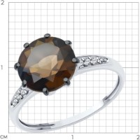 Inel SOLOVOV JEWELRY 94-310-02040-3 s.18 1,93g imaginea #2 — magazin online Desire.md