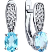 Cercei SOLOVOV JEWELRY 94-320-00176-1 1,87g imaginea #2 — magazin online Desire.md