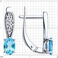 Cercei SOLOVOV JEWELRY 94-320-00176-1 1,87g imaginea #3 — magazin online Desire.md