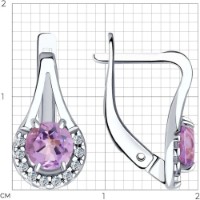 Cercei SOLOVOV JEWELRY 94-320-00504-1 2,2g imaginea #2 — magazin online Desire.md