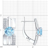 Серьги SOLOVOV JEWELRY 94-320-00794-1 3,35g фото №3 — интернет-магазин Desire.md