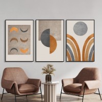 Pictură ArtShop Minimalist Geometry in Shades of Beige 60x90cm (SET458-LL-L)