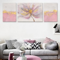 Pictură ArtShop Pink Flower Triptych (SET220-L-PL)