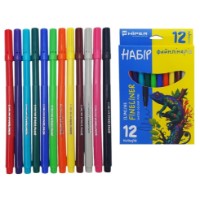 Set carioci Hiper Slimline Fineliner 12pcs (HSF-7012) imaginea #4 — magazin online Desire.md