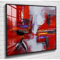 Pictură ArtShop Red Floral Abstract 80x80cm (PA11-M)