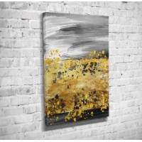 Pictură ArtShop Yellow-Gray Abstraction 50x75cm (PA34-M-PL)