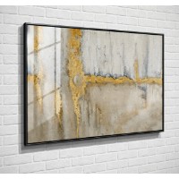 Pictură ArtShop Delicate Antique Texture Gray & Gold 75x50cm (PA31-M)