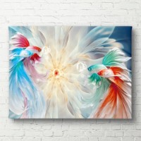 Pictură ArtShop Multicolored Fish 75x50cm (PA35-M-PL)