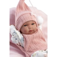 Păpușa Llorens Bimba RN Estampado Gatitos Con Cojin 35cm (63504) imaginea #3 — magazin online Desire.md
