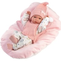 Păpușa Llorens Bimba RN Estampado Gatitos Con Cojin 35cm (63504)