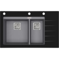 Chiuvetă de bucătărie Aquasanita Helika Delicia GQD150B Alumetallic imaginea #1 — magazin online Desire.md