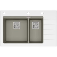 Chiuvetă de bucătărie Aquasanita Helika Delicia GQD150W Argent