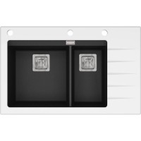 Chiuvetă de bucătărie Aquasanita Helika Delicia GQD150W Black imaginea #1 — magazin online Desire.md