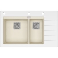 Chiuvetă de bucătărie Aquasanita Helika Delicia GQD150W Blanched almond imaginea #1 — magazin online Desire.md