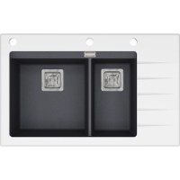 Chiuvetă de bucătărie Aquasanita Helika Delicia GQD150W Graphite imaginea #1 — magazin online Desire.md