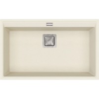 Chiuvetă de bucătărie Aquasanita Helika Delicia SQD101 Blanched almond imaginea #3 — magazin online Desire.md