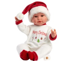Păpușa Llorens Leo Sonrisas Pijama Merry Christmas 45cm (74501)