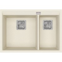 Chiuvetă de bucătărie Aquasanita Helika Delicia SQD150  Blanched almond