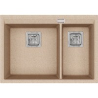Chiuvetă de bucătărie Aquasanita Helika Delicia SQD150 Beige imaginea #1 — magazin online Desire.md