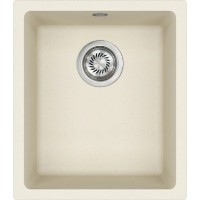 Chiuvetă de bucătărie Aquasanita Helika Forma SQF101 Blanched almond