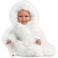 Păpușa Llorens Luka Sonrrisas Buzo Blanco 45cm (74505)