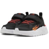 Adidași pentru copii Puma Trinity 2 Sparks Puma Black/Bright Papaya/Red Flash, s.23 imaginea #1 — magazin online Desire.md
