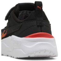 Adidași pentru copii Puma Trinity 2 Sparks Puma Black/Bright Papaya/Red Flash, s.23 imaginea #6 — magazin online Desire.md