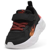 Adidași pentru copii Puma Trinity 2 Sparks Puma Black/Bright Papaya/Red Flash, s.27 imaginea #5 — magazin online Desire.md