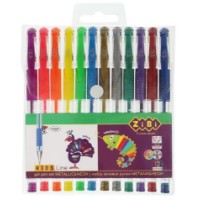 Set de pixuri ZiBi Neon+Metallic 12pcs (ZB.2205-99)