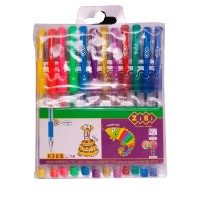 Set de pixuri ZiBi Neon+Glitter 12pcs (ZB.2204-99)