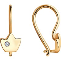 Cercei din aur roz cu diamante Casa Bosco 1021451 1,03g