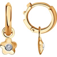 Cercei din aur roz cu diamante Casa Bosco 1021499 1,72g