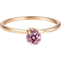 Inel din aur roz cu ametist Casa Bosco 716432 1,43g s.16,5