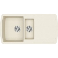 Chiuvetă de bucătărie Aquasanita Helika Lira SQL151 Blanched almond imaginea #1 — magazin online Desire.md