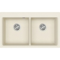 Chiuvetă de bucătărie Aquasanita Helika Magna SQM200 Blanched almond imaginea #1 — magazin online Desire.md