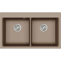 Chiuvetă de bucătărie Aquasanita Helika Magna SQM200 Mocha imaginea #1 — magazin online Desire.md