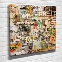 Pictură ArtShop Notice Board In America 80x80cm (PA36-M-PL)
